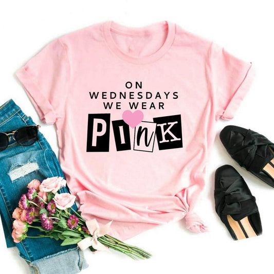 On Wednesdays We Wear Pink Graphic Tee