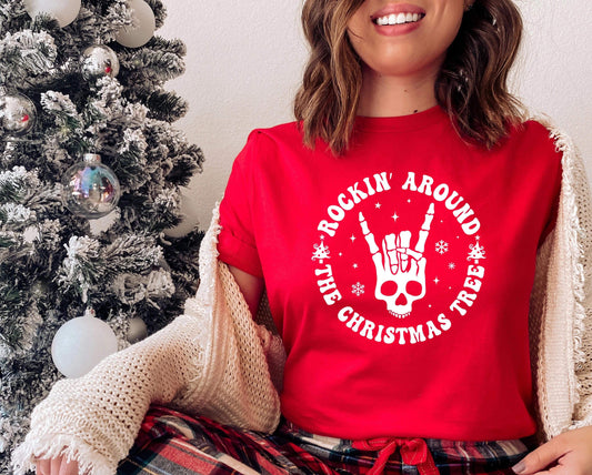 Rockin Around The Christmas Tree Graphic Tee