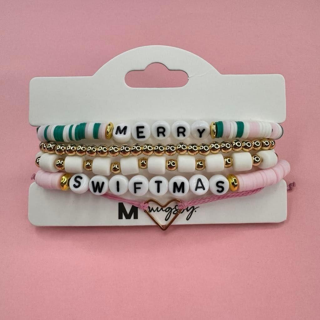 Merry Swiftmas Stackable Bracelets