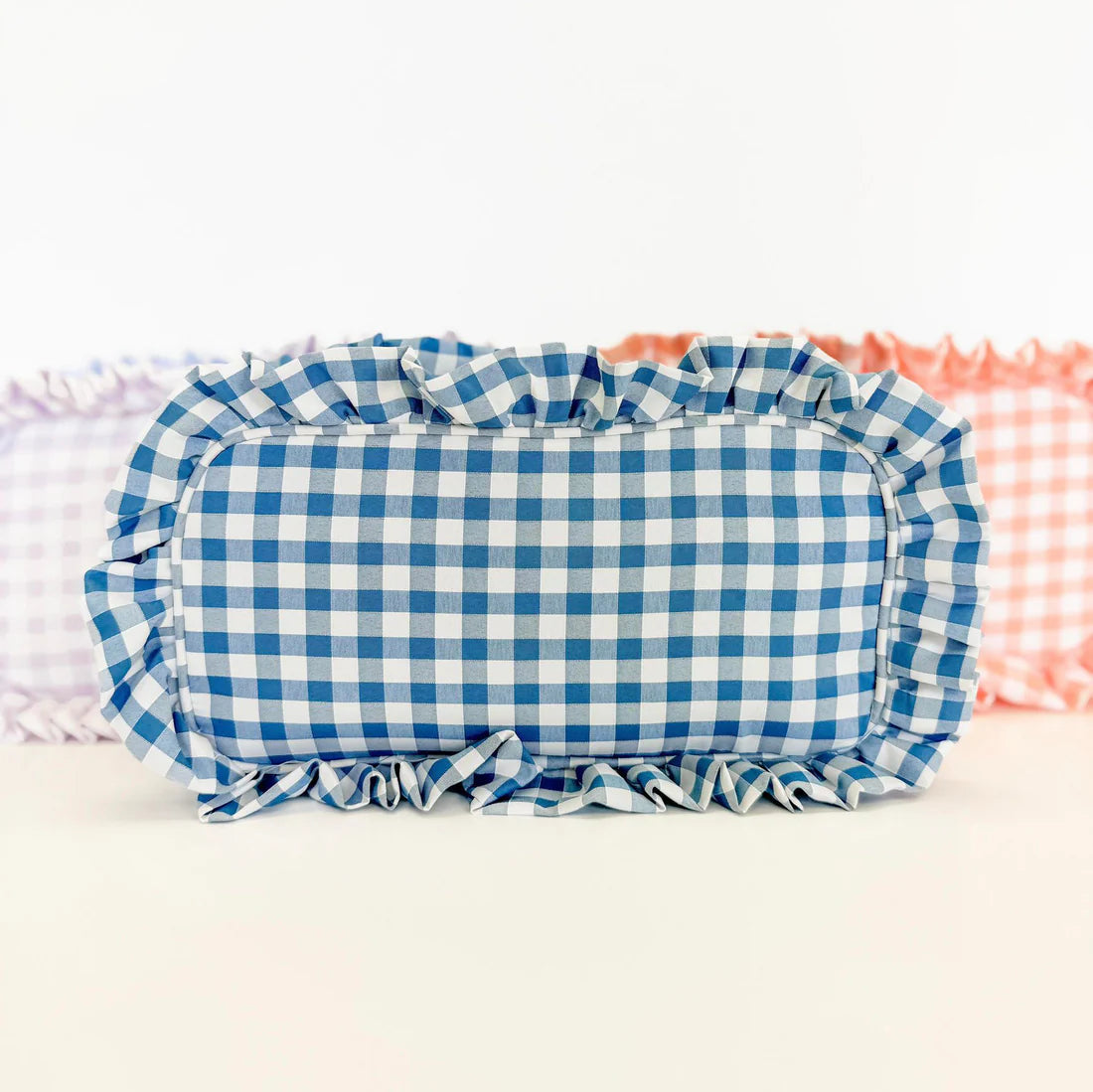 Gingham Frilly Bags - multiple colors