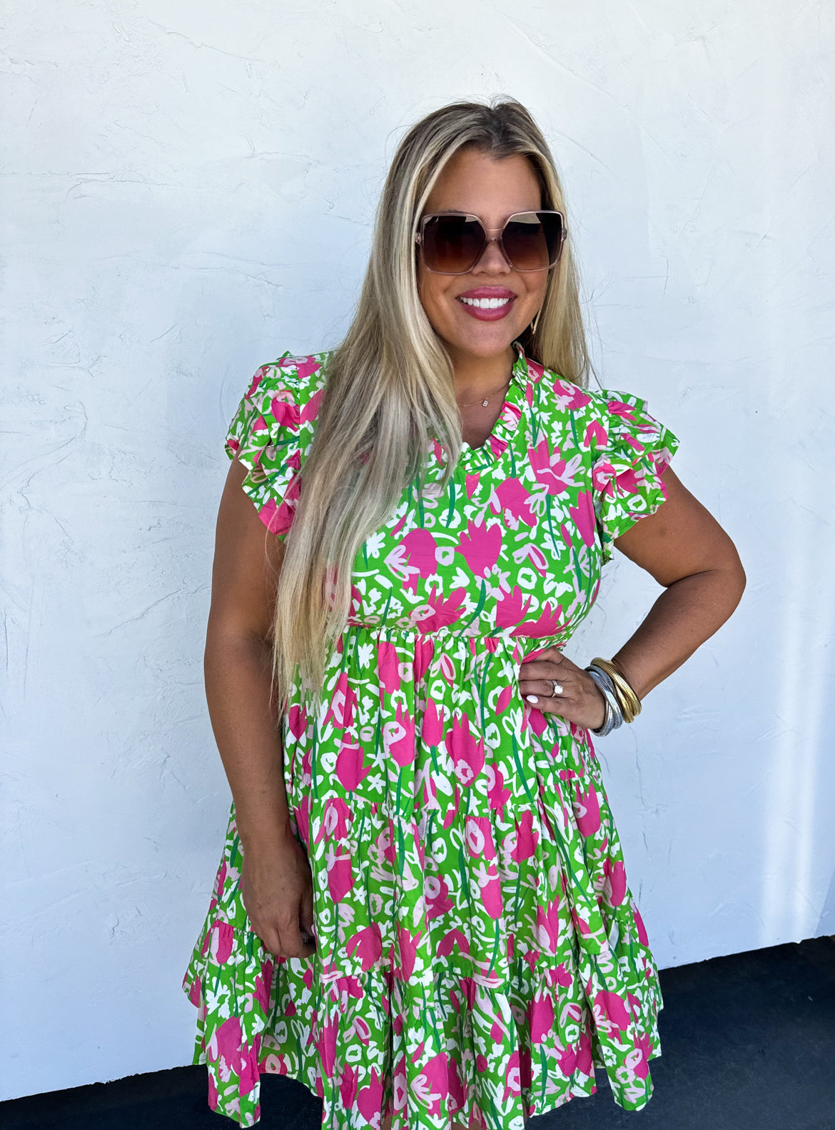 S/M ONLY Luciana Floral Dress