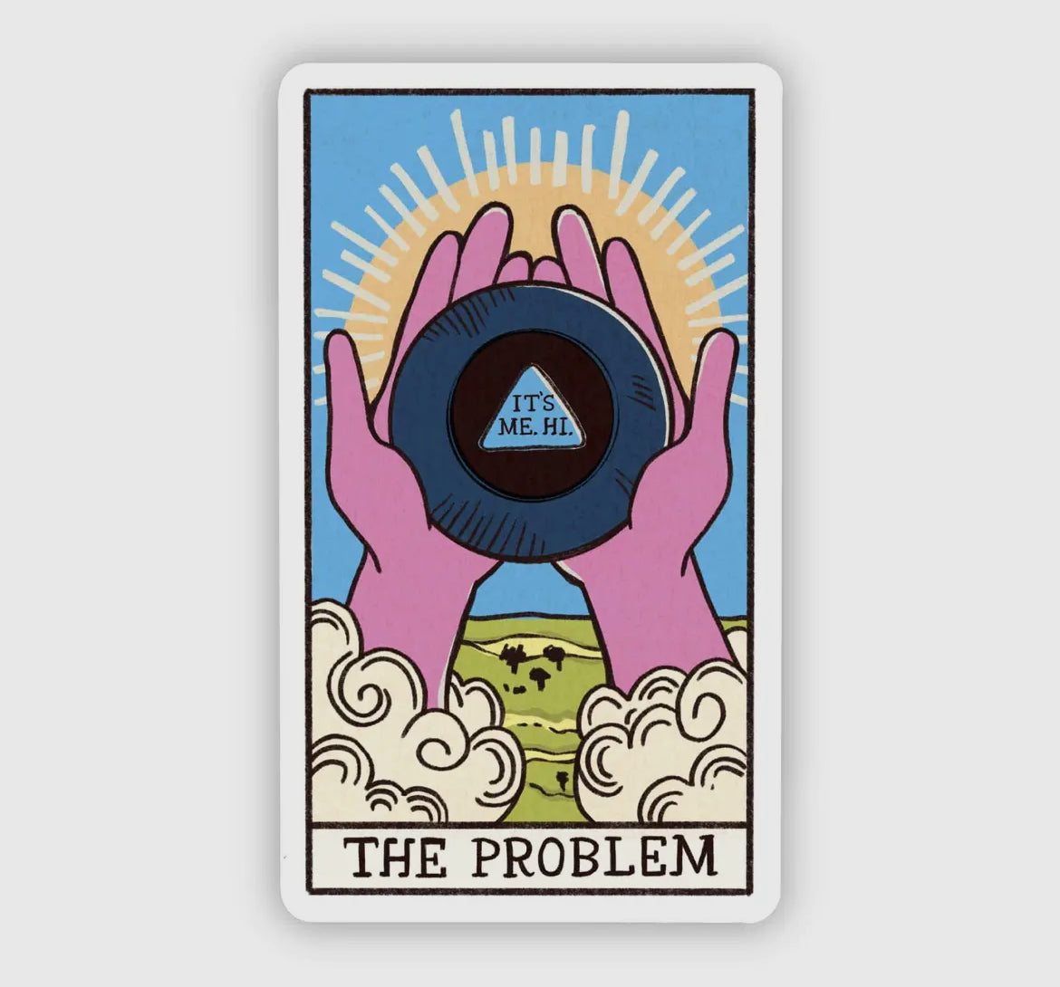 The Problem Tarot Card Sticker