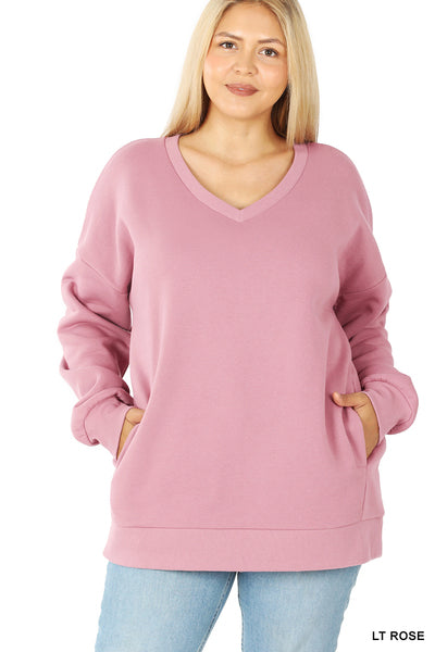 S & XL ONLY Crazy In Love Pullover in Light Rose