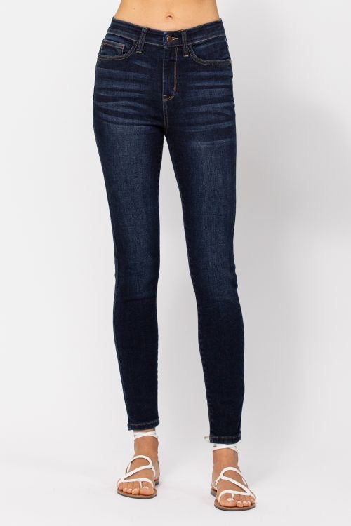 Back to the Basics Judy Blue Dark Wash Skinny Jeans