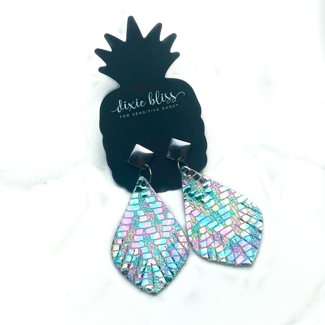 Shannon in Chrome Mermaid - Dixie Bliss - Dangle Earring