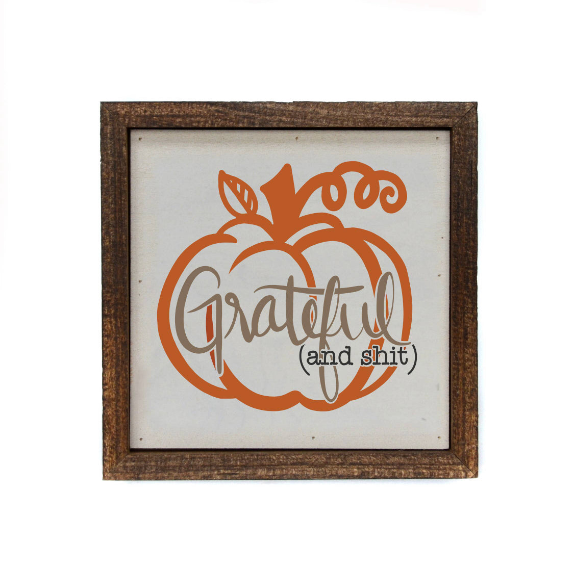 6x6 Grateful Wooden Sign