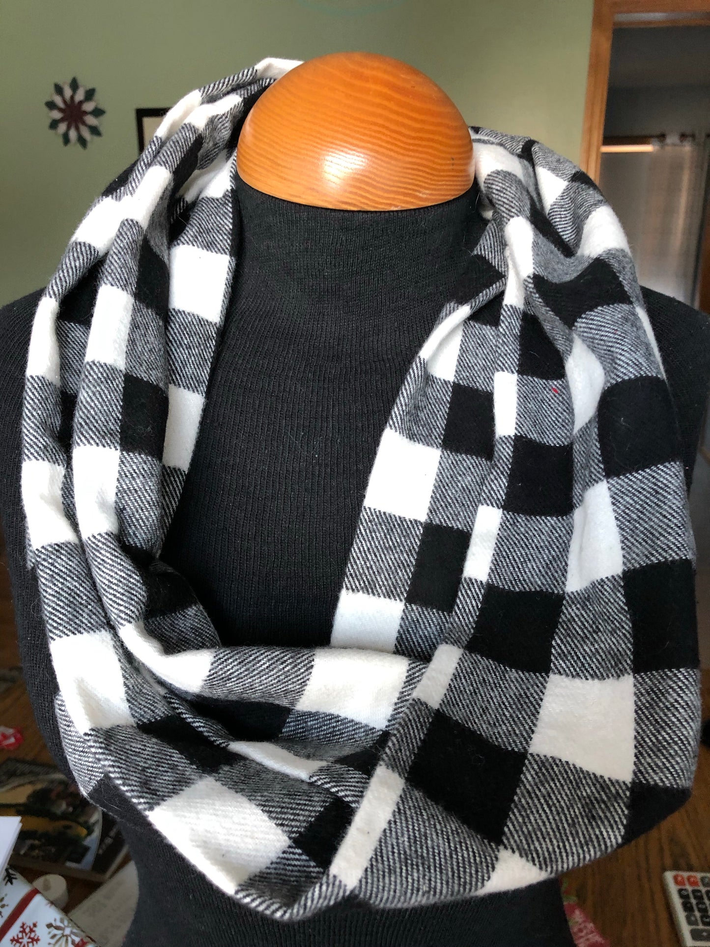 Buffalo Check Flannel Infinity Scarves