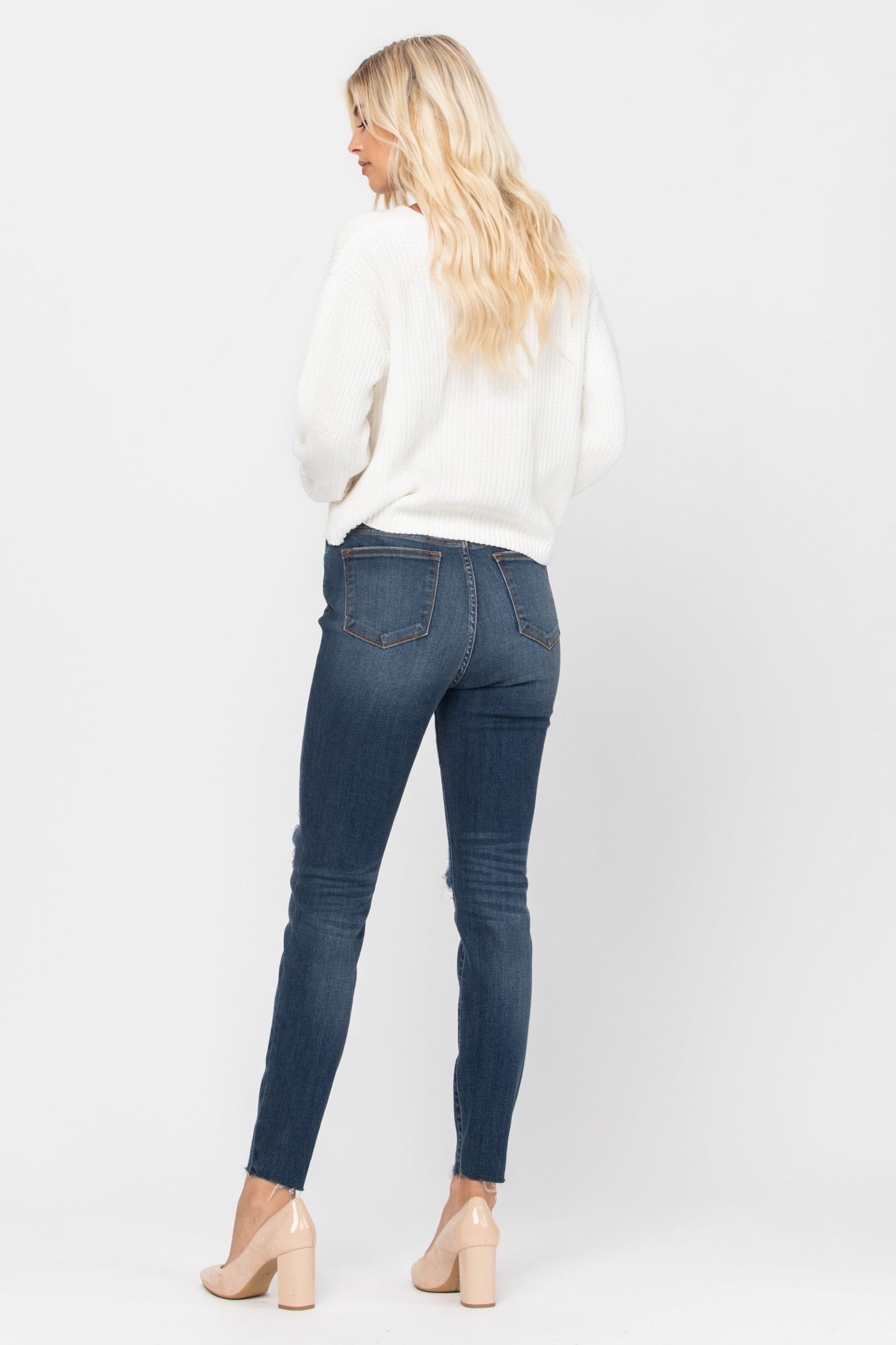 3 & 5 ONLY Judy Blue: Welcome to the Jungle - Leopard Patch Skinny Jeans