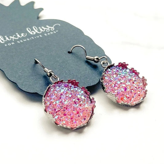 Druzy Dreams in Blush - Dixie Bliss - Dangle Earring