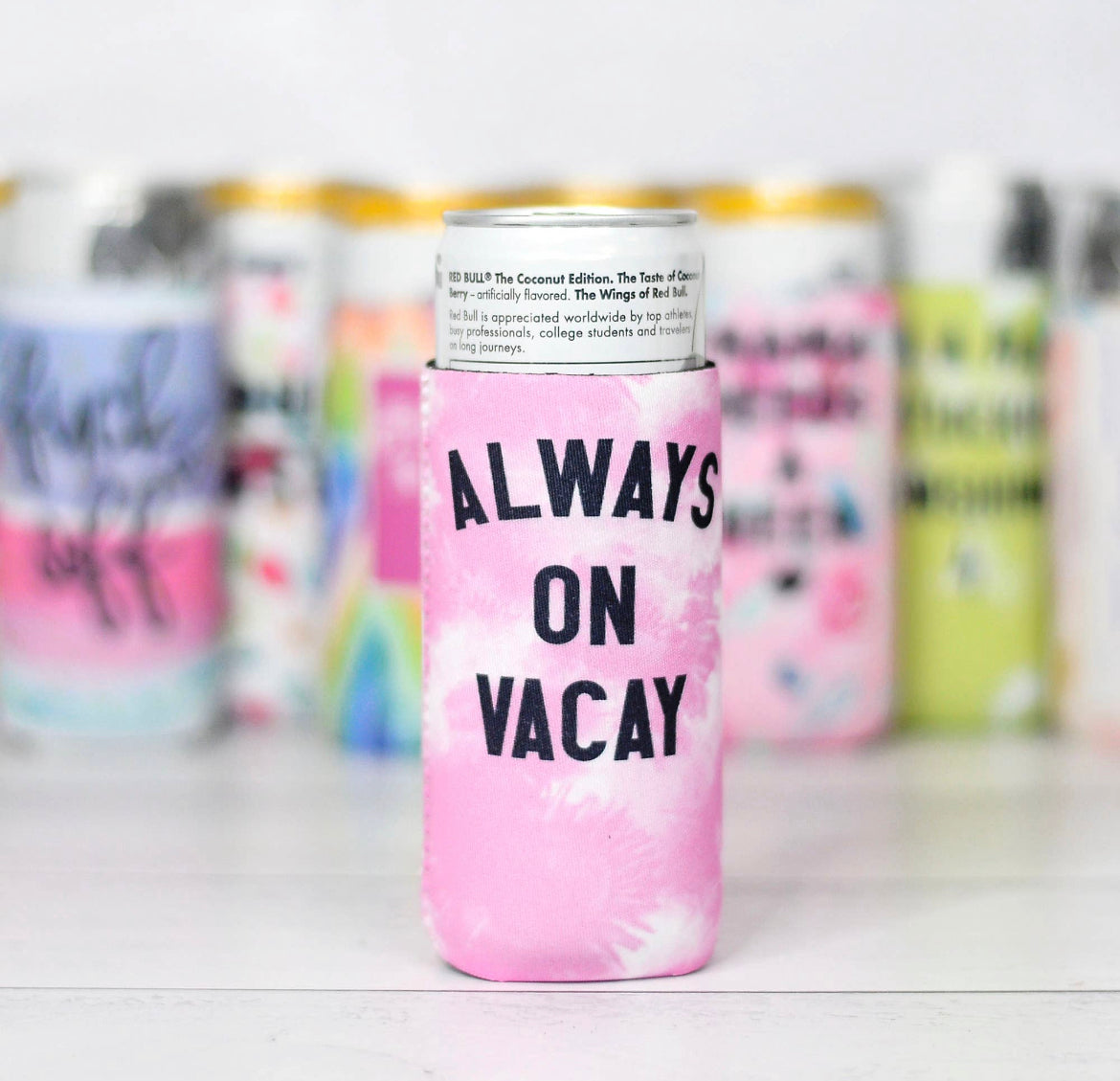 Always on Vacay Can Cooler