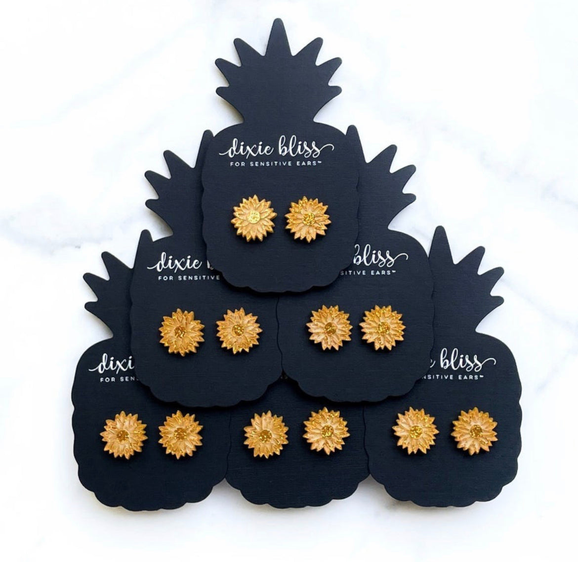 Sunflowers - Dixie Bliss - Single Stud Earrings