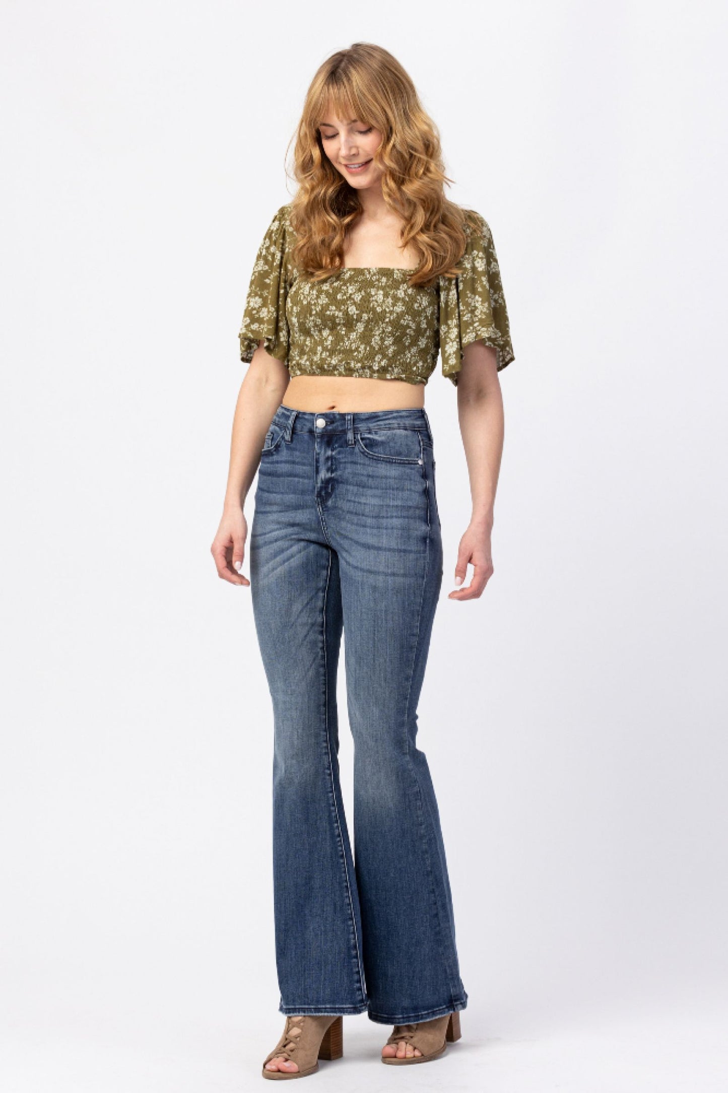 Let's Kick It Trouser Flare Judy Blue Jeans